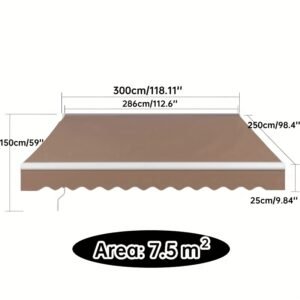 🌞 Toldo Retráctil Vela de Sombra Ajustable – Protección y Estilo para tus Espacios al Aire Libre - Imagen 7