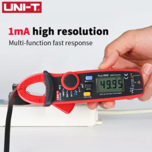 Medidor de pinza UNI-T Digital UT210E UT210D, Mini multímetro de corriente CA, alicates de valores eficaces verdaderos, amperímetro UT210C, rango automático - AliExpress - Imagen 4