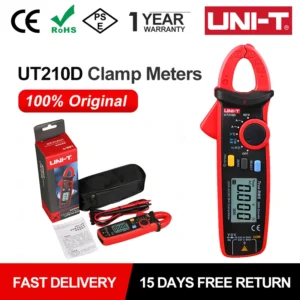 Medidor de pinza UNI-T Digital UT210E UT210D, Mini multímetro de corriente CA, alicates de valores eficaces verdaderos, amperímetro UT210C, rango automático - AliExpress