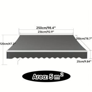 🌞 Toldo Retráctil Vela de Sombra Ajustable – Protección y Estilo para tus Espacios al Aire Libre - Imagen 5
