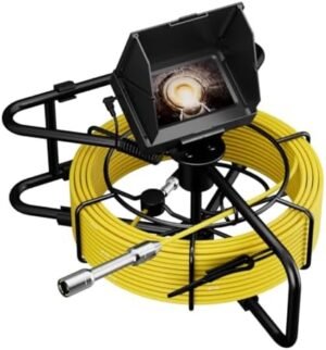 cámara de inspección Tuberías 20M con Función DVR, Cámara Alcantarillado de Tuberías Cámara de Boroscopio de Drenaje Equipado con Monitor LCD de 4.3" (22mm)ESANHAO Endoscopio   Amazon.es Coche y moto
