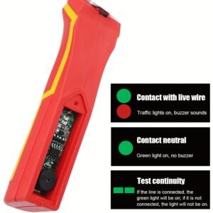 Alicates de pelado 8 en 1 con comprobador de tensión, acero al carbono, rojo, sin necesidad de montaje - Imagen 7